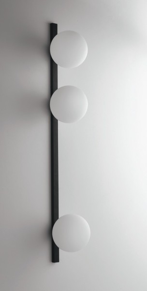 LUCE Design Enoire Wandleuchte 3fach E14 Schwarz