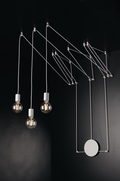 LUCE Design Habitat Deckenleuchte 3fach E27 Weiß