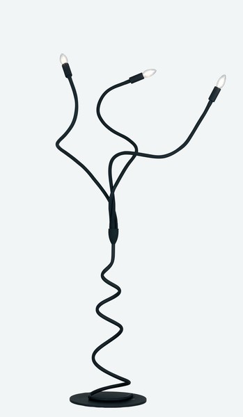 LUCE Design Lover Stehleuchte 3fach E14 Schwarz