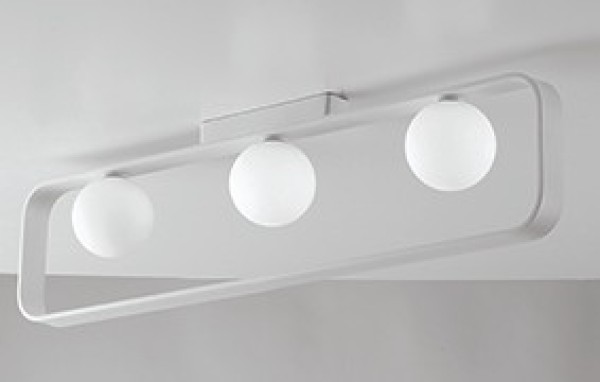 LUCE Design Roxy Deckenleuchte 3fach G9 Weiß