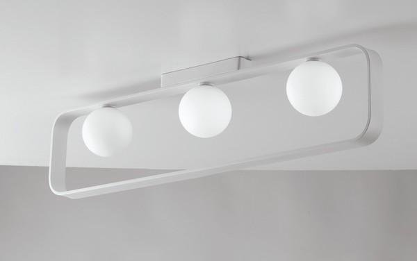 LUCE Design Roxy Deckenleuchte 3fach G9 Weiß