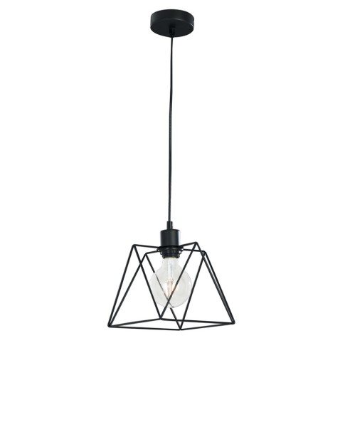 LUCE Design Santana Pendelleuchte E27 dimmbar Schwarz