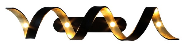 LUCE Design Helix LED Deckenleuchte 4fach 3000 K dimmbar 20W Schwarz, Gold