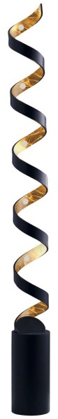 LUCE Design Helix LED Stehleuchte 10fach 3000 K 30W Schwarz, Gold
