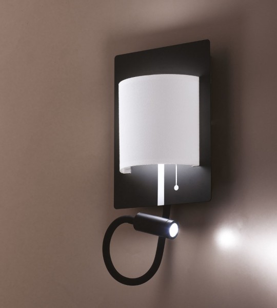LUCE Design Pop LED Wandleuchte 2fach 4000 K 6 + 3W Schwarz-Weiß