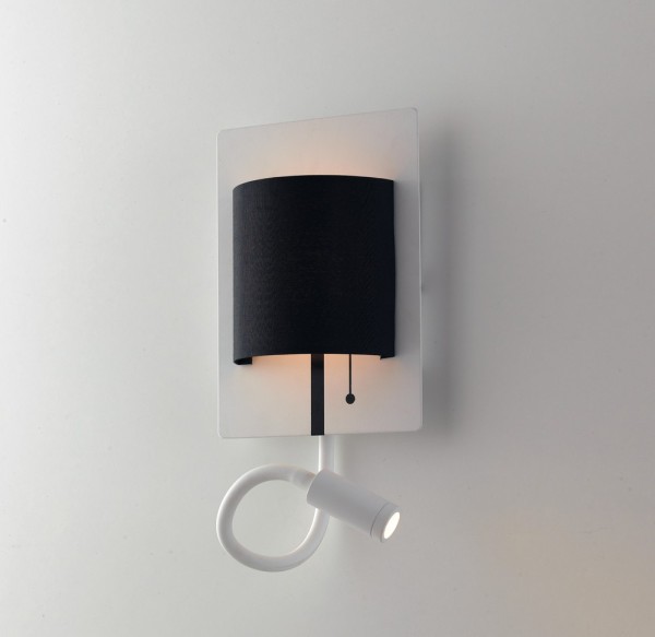 LUCE Design Pop LED Wandleuchte 2fach 4000 K 6 + 3W Weiß-Schwarz