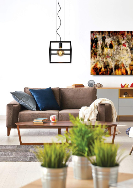 Lucide FABIAN Pendelleuchte E27 Schwarz 00425/01/30