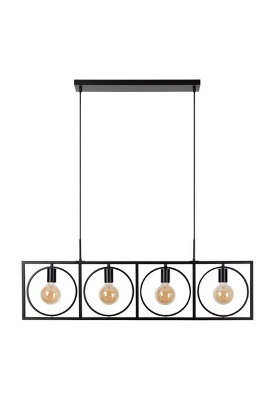 Lucide SUUS Pendelleuchte 4x E27 drehbar Schwarz 00427/04/30