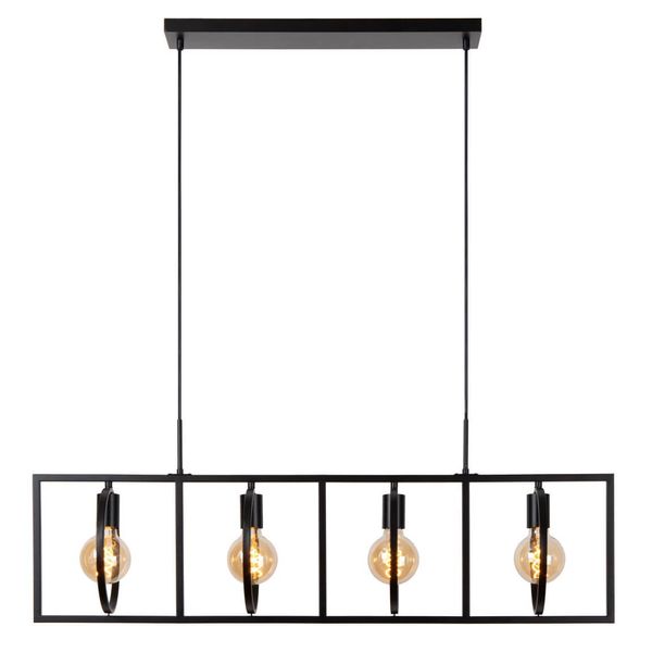 Lucide SUUS Pendelleuchte 4x E27 drehbar Schwarz 00427/04/30