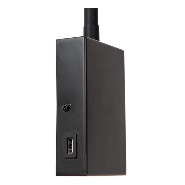 Lucide ALEC LED Wandleuchte G9 3W mit flexiblem Lesearm Schwarz 03246/03/30