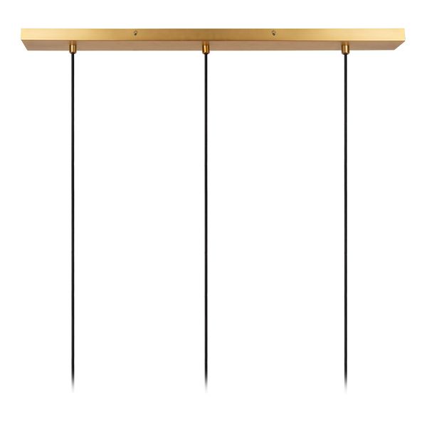 Lucide CORINA Pendelleuchte 3x E27 Schwarz, Mattes Gold, Messing 03447/03/30