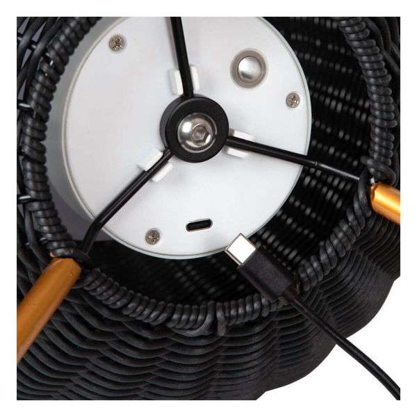 Lucide COLIN IP44 LED Tischlampe Außen Outdoor 3W Schwarz, Mattes Gold, Messing IP44 03843/80/30