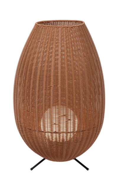 Lucide COLIN IP44 LED Tischlampe Außen Outdoor 3W Helles Holz, Schwarz IP44 03843/80/72