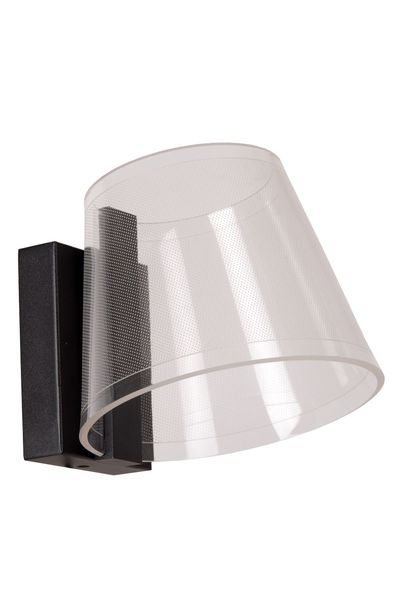 Lucide KORGIS LED Wandleuchte 10W Transparent, Schwarz IP44 04213/10/30