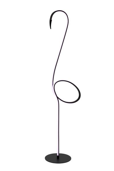 Lucide FLAMINGO LED Stehleuchte RGB 14W Multifärben, Schwarz 05745/14/99