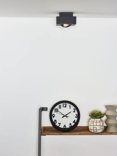 Lucide XIRAX LED Deckenleuchte GU10 Dim-to-warm 5W dimmbar 360° drehbar Schwarz 95Ra 09119/06/30