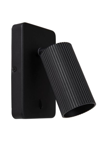 Lucide CLUBS Wandleuchte GU10 360° drehbar Schwarz 09239/11/30