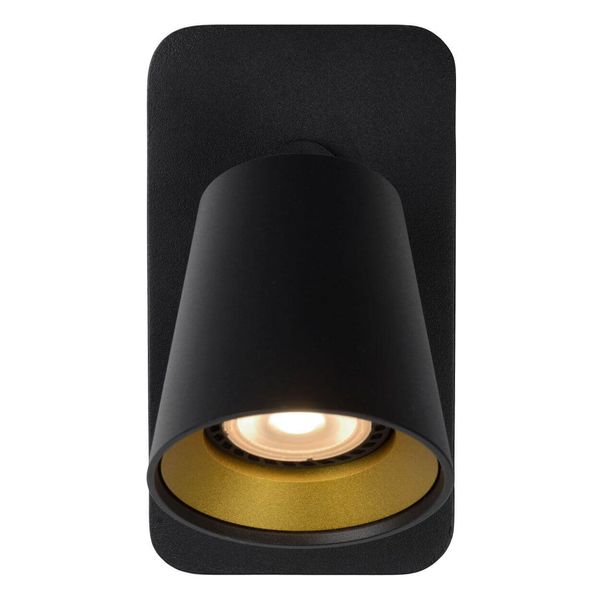 Lucide TURNON LED Wandleuchte GU10 Dim-to-warm 5W dimmbar 360° drehbar Schwarz, Mattes Gold, Messing 95Ra 09928/05/30