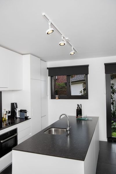 Lucide TRACK DORIAN Schienenstrahler 1-Phasen Stromschienensystem GU10 ES111 360° drehbar Weiß 09954/01/31