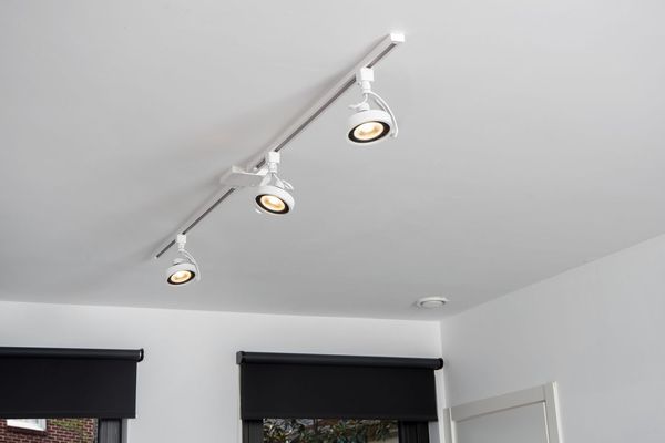 Lucide TRACK DORIAN Schienenstrahler 1-Phasen Stromschienensystem GU10 ES111 360° drehbar Weiß 09954/01/31