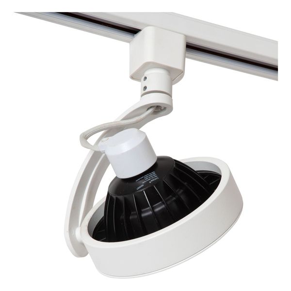 Lucide TRACK DORIAN Schienenstrahler 1-Phasen Stromschienensystem GU10 ES111 360° drehbar Weiß 09954/01/31