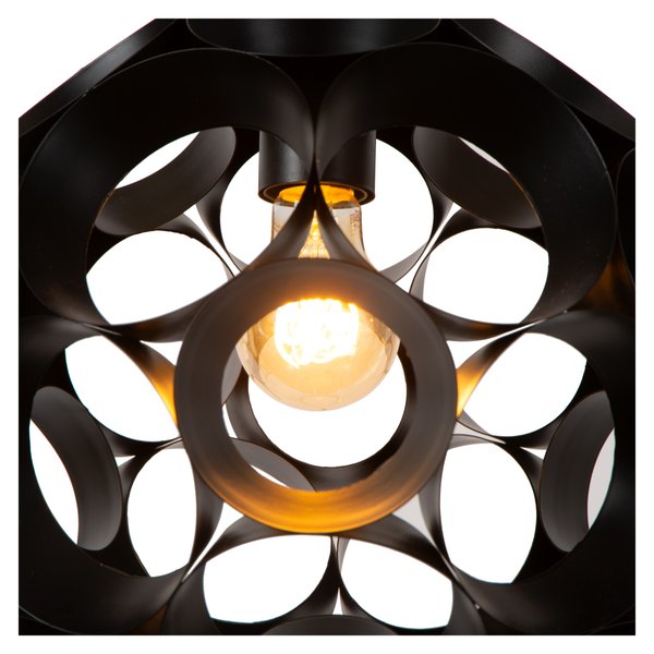 Lucide HANNELORE Pendelleuchte E27 Schwarz 10423/30/30
