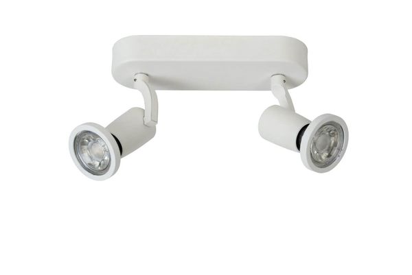 Lucide JASTER-LED LED Deckenleuchte 2x GU10 2x 5W 360° drehbar Weiß 11903/10/31