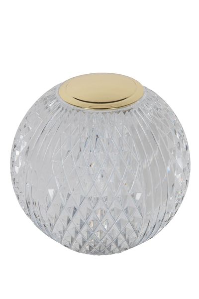 Lucide CINTRA LED Tischlampe 3-Stufen-Dimmer 1,5W dimmbar Transparent, Mattes Gold, Messing 95Ra 13599/01/60