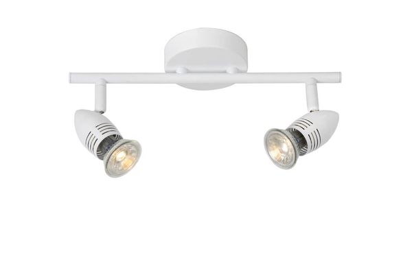 Lucide CARO-LED LED Deckenleuchte 2x GU10 2x 5W 360° drehbar Weiß 13955/10/31