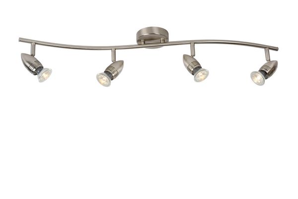 Lucide CARO-LED LED Deckenleuchte 4x GU10 4x 5W 360° drehbar Chrom Matt 13955/20/12
