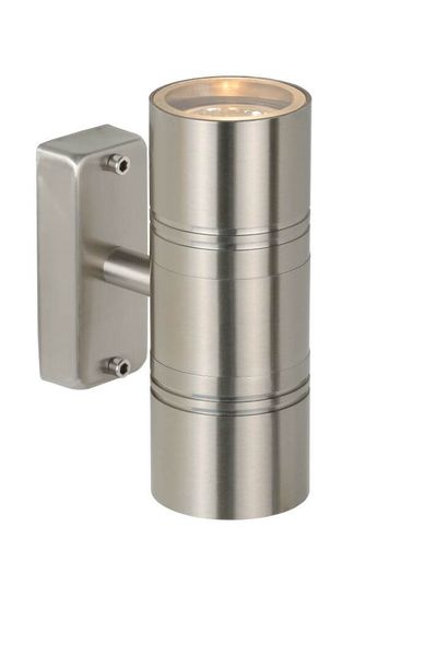 Lucide ARNE-LED LED Außen-Wandleuchte 2x GU10 2x 5W Chrom Matt IP44 14867/11/12