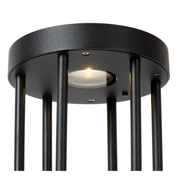 Lucide JACKSON LED Pollerleuchte 2W dimmbar IP54 Steuerbare Lichtfarbe Modern Schwarz 15811/02/30