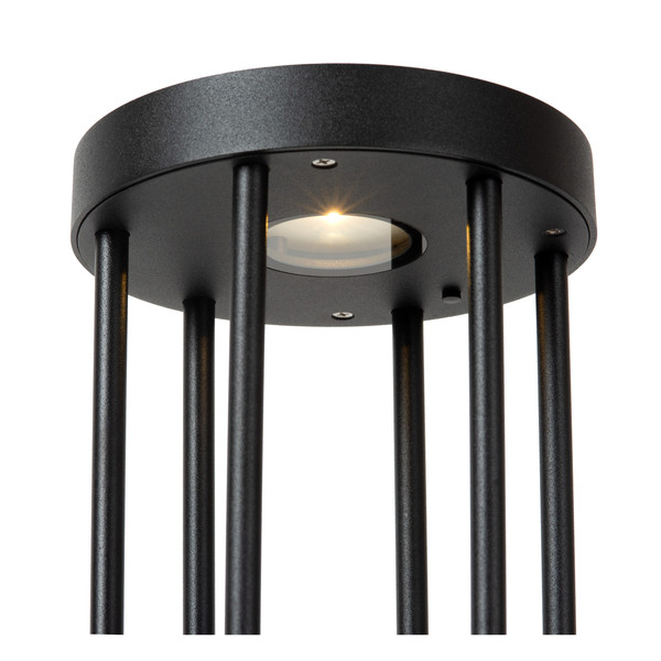 Lucide JACKSON LED Pollerleuchte 2W dimmbar IP65 Steuerbare Lichtfarbe Modern Schwarz 15812/02/30