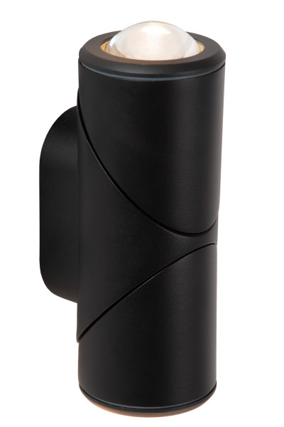 Lucide ERIN LED Wandstrahler 2-fach 5W IP65 Warmweiss Modern Schwarz 15820/10/30