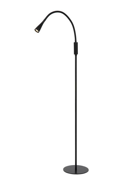 Lucide ZOZY LED Stehleuchte 3-Stufen-Dimmer 4W dimmbar mit flexiblem Lesearm Schwarz 18756/03/30