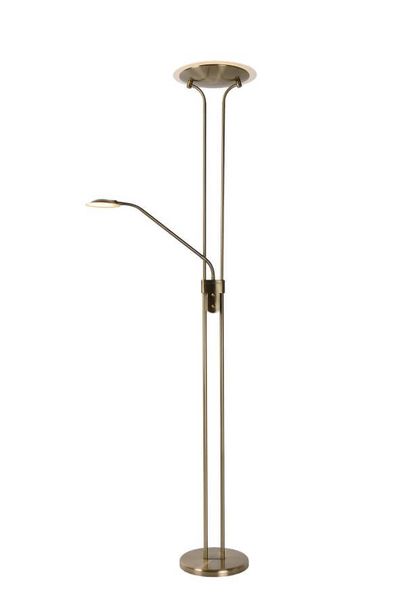 Lucide CHAMPION-LED LED Stehleuchte 20W dimmbar mit flexiblem Lesearm Bronzefarbe 19792/24/03