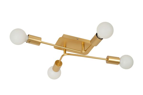 Lucide LESTER Deckenleuchte 4x E27 Mattes Gold, Messing 21118/04/02