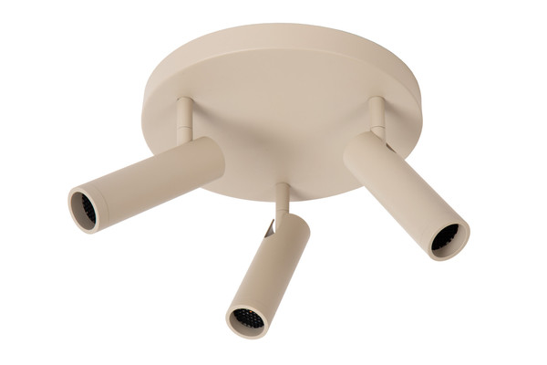 Lucide GRADO GU10 (MR11) Deckenstrahler 3-fach Modern Taupe 22974/13/41