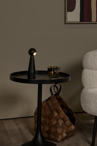 Lucide IPSOS LED Tischlampe 3W dimmbar Steuerbare Lichtfarbe Modern Schwarz 33500/03/30