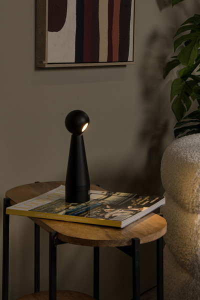 Lucide IPSOS LED Tischlampe 3W dimmbar Steuerbare Lichtfarbe Modern Schwarz 33500/03/30