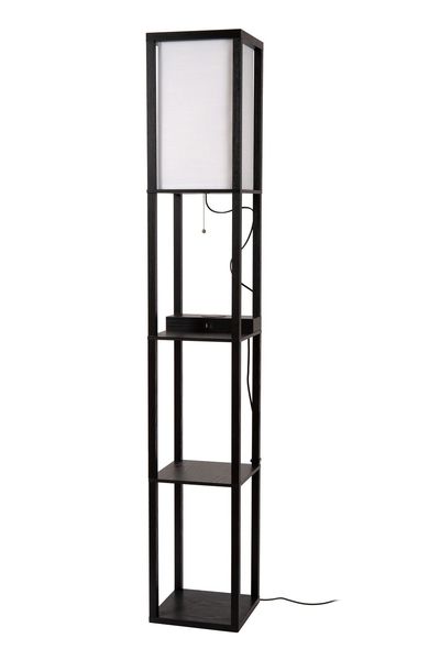 Lucide MENNO Stehleuchte E27 Schwarz, Beige 44799/81/30