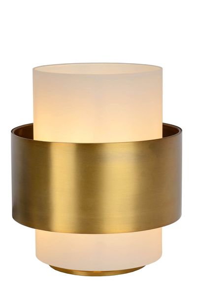 Lucide FIRMIN Tischlampe E27 Mattes Gold, Messing, Opal 45597/20/02
