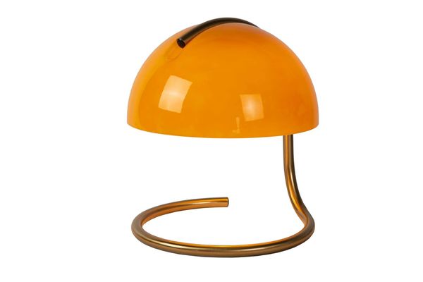 Lucide CATO Tischlampe E27 Orange, Mattes Gold, Messing 46516/01/53