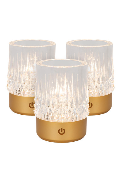 Lucide LILI LED Tischlampe 3W dimmbar Steuerbare Lichtfarbe Modern Mattgold 46520/03/02