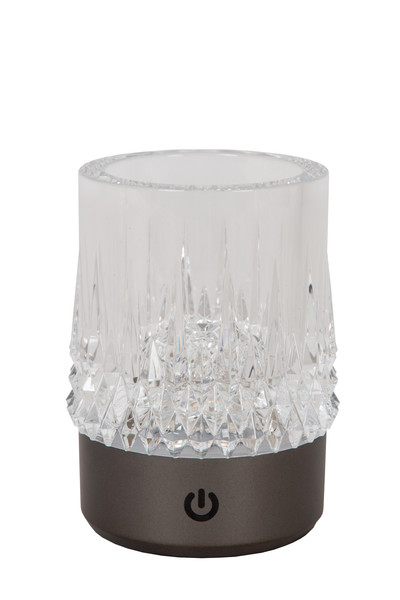 Lucide LILI LED Tischlampe 3W dimmbar Steuerbare Lichtfarbe Modern Schwarzchrom 46520/03/08