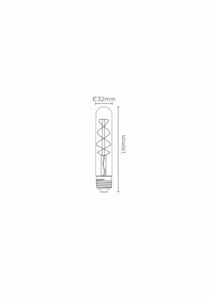 Lucide T32 LED Filament Lampe E27 4,9W dimmbar Amber 49035/05/62