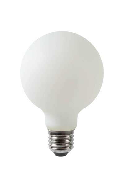 Lucide G80 LED Filament Lampe E27 5W dimmbar Opal 49048/05/61