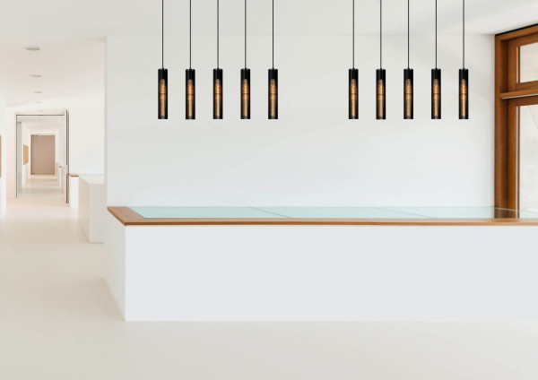 Lucide LIONEL Pendelleuchte 5x E27 Schwarz 73406/05/30