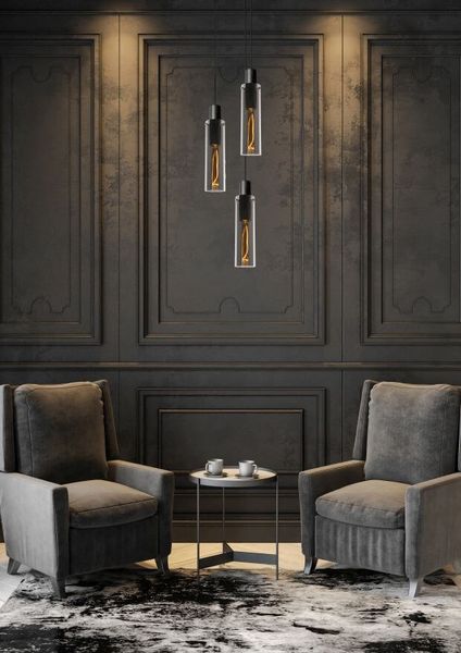 Lucide ORLANDO Pendelleuchte 3x E27 Rauchfarbe Grau, Schwarz 74404/13/65