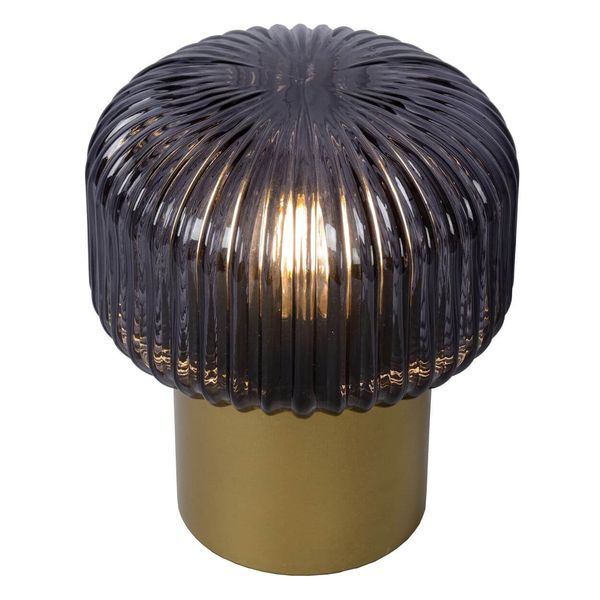 Lucide JANY Tischlampe E14 Mattes Gold, Messing, Rauchfarbe Grau 78595/01/02